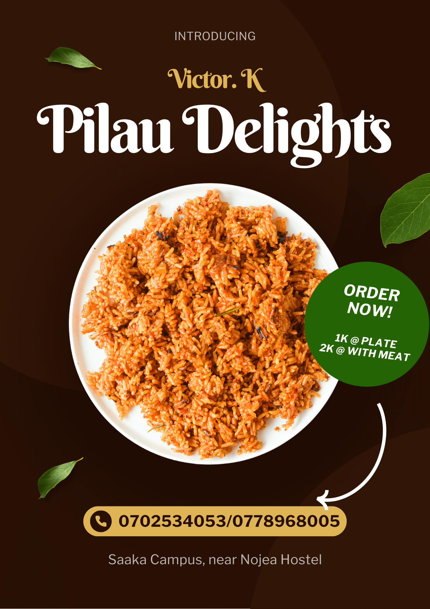 Pilau Delights Branding